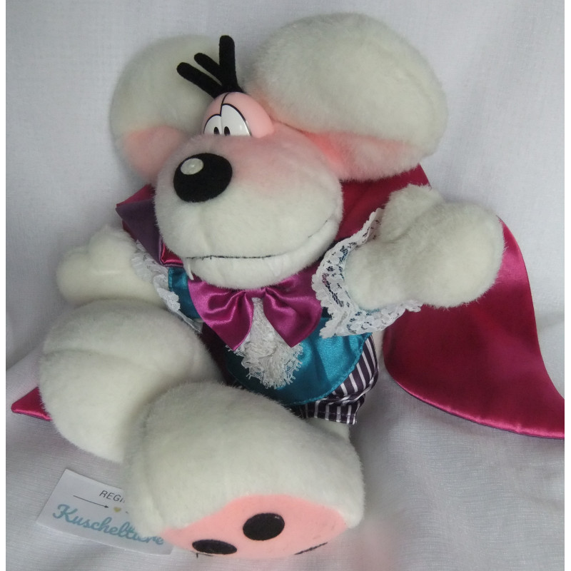 Depesche - Vintage Plüschtier - Diddl Maus Dracula - ca. 26 cm groß - Schlenker