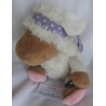 Nici - Plüschtier - Schaf Jolly Mäh Liselle weiß, rosa - Haarband lila mit weißen Punkten - ca. 25 cm groß - Schlenker