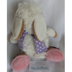 Nici - Plüschtier - Schaf Jolly Mäh Liselle weiß, rosa - Haarband lila mit weißen Punkten - ca. 25 cm groß - Schlenker