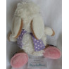 Nici - Plüschtier - Schaf Jolly Mäh Liselle weiß, rosa - Haarband lila mit weißen Punkten - ca. 25 cm groß - Schlenker