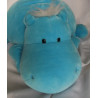 Nici - Plüschtier - Nilpferd Bud Belly hellblau mit pinkem Herzchenpops  - ca. 70 cm groß - liegend