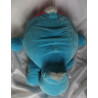Nici - Plüschtier - Nilpferd Bud Belly hellblau mit pinkem Herzchenpops  - ca. 70 cm groß - liegend