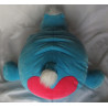 Nici - Plüschtier - Nilpferd Bud Belly hellblau mit pinkem Herzchenpops  - ca. 70 cm groß - liegend