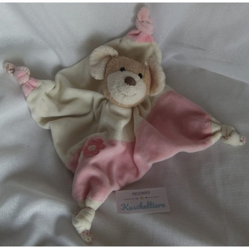 Sterntaler - Schmusetuch - Maus Milli - rosa, creme - mit Rasselgeräusch - ca. 25 cm groß