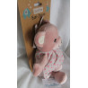 Lilly & Fynn - Spieluhr Bär mit Kleidchen - rosa - Melodie: Guten Abend, gut' Nacht - ca. 25 cm groß