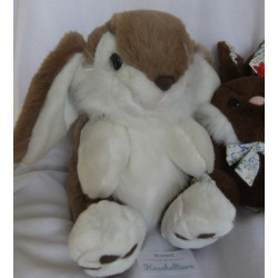 Hasenpärchen - Plüschtiere - Heunec Plüschtier Hase braun, weiß mit Schleife und Plüschtier Hase braun, weiß, creme