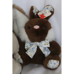 Hasenpärchen - Plüschtiere - Heunec Plüschtier Hase braun, weiß mit Schleife und Plüschtier Hase braun, weiß, creme