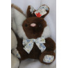 Hasenpärchen - Plüschtiere - Heunec Plüschtier Hase braun, weiß mit Schleife und Plüschtier Hase braun, weiß, creme