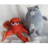 Zwei Plüschtiere -Ty Pets Plüschtier Katze Chloe und Nicotoy Disney Pixar Octopus Hank