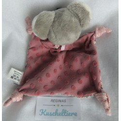 Sterntaler - Schmusetuch - klein - Maus Mable - rosa, altrosa, buntes Blumenmuster - mit Rasselgeräusch - ca. 17 cm lang