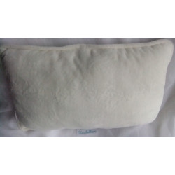 Nici - Plüschkissen - Kissen - Robbe mit Schal - creme, grau, rosa - ca. 43 cm x 25 cm groß