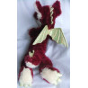 Toy Place - Müller - Plüschtier Drache - rot, beige und Glitzer - ca. 53 cm lang