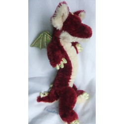 Toy Place - Müller - Plüschtier Drache - rot, beige und Glitzer - ca. 53 cm lang