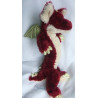Toy Place - Müller - Plüschtier Drache - rot, beige und Glitzer - ca. 53 cm lang