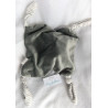 Hütte & Co.GmbH - Schmusetuch - Elefant - grau, weiß-graue Streifen - ca. 27 cm x 25 cm groß