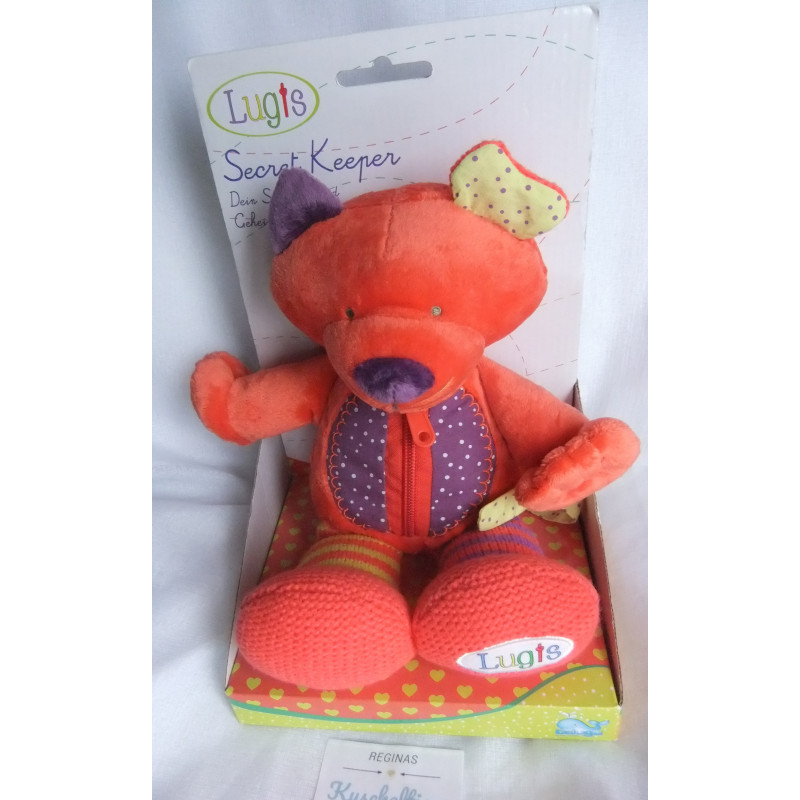 Beluga Spielwaren GmbH - Lugis Secret Keeper Katze Leeloo - orange - ca. 30 cm groß - Schlenker