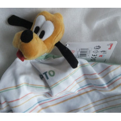 Aldi - Simba - Disney - Schmusetuch - Hund Pluto mit Schriftzug - ca. 35 cm lang