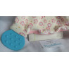 Nici - My first Nici - Schmusetuch - Katze mit Schriftzug You make me smile - Beißecke und Schnullerring - ca. 25 cm lang