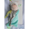 Nici - My first Nici - Schmusetuch - Schaf mit Schriftzug Unser Liebling - beige, türkis - ca. 25 cm lang