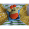 Simba - Schmusetuch - Frottee - ABC - Giraffe -bunt - ca. 21 cm x 21 cm groß
