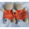Chicco - zwei Schmusetücher - Katze orange, beige - mit Knistergeräusche - ca. 22 cm lang