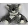 Uni Toys - Plüschtier - Koalapärchen - Koalamama mit Baby - grau, weiß -