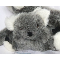 Uni Toys - Plüschtier - Koalapärchen - Koalamama mit Baby - grau, weiß -