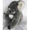 Uni Toys - Plüschtier - Koalapärchen - Koalamama mit Baby - grau, weiß -