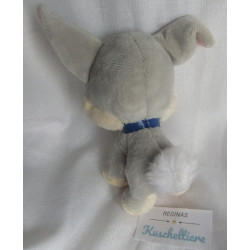 Nicotoy - Spieltier - Plüschtier - Hase Klopfer - grau, beige, rosa - ca. 16 cm groß - sitzend