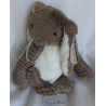 Les Deglingos - Spieltier Kuscheltier - Hase Kaninchen - braun, weiß - ca. 24 cm groß - sitzend