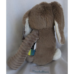 Les Deglingos - Spieltier Kuscheltier - Hase Kaninchen - braun, weiß - ca. 24 cm groß - sitzend