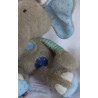 Sigikid - Plüschtier - Patchwork Sweety Elefant - grau, blau - ca. 27 cm groß - Schlenker
