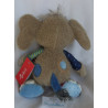 Sigikid - Plüschtier - Patchwork Sweety Elefant - grau, blau - ca. 27 cm groß - Schlenker