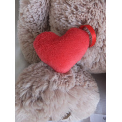 Nici - Plüschtier - Love - Bär beige mit rotem Herzchen - ca. 50 cm groß - Schlenker