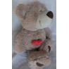 Nici - Plüschtier - Love - Bär beige mit rotem Herzchen - ca. 50 cm groß - Schlenker