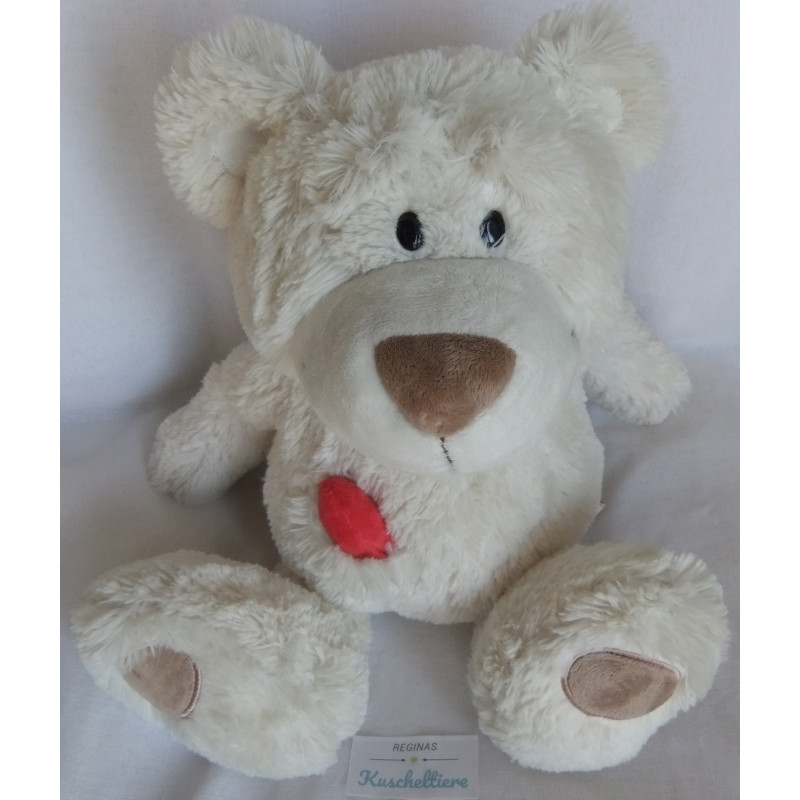 Nici - Plüschtier - Love - Bär weiß mit rotem Herzchen - ca. 50 cm groß - Schlenker