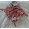 Nattou - Schmusetuch - Muslin - Pinguin Sasha - rosa, grau - ca. 46 cm lang