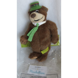 LuMooli - Plüschtier - Yogi Bär mit Hut und Schlips - braun, grün - ca. 23 cm groß