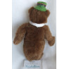 LuMooli - Plüschtier - Yogi Bär mit Hut und Schlips - braun, grün - ca. 23 cm groß