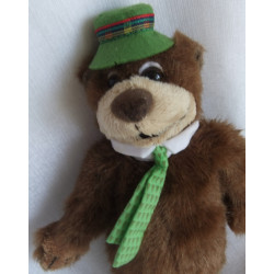 LuMooli - Plüschtier - Yogi Bär mit Hut und Schlips - braun, grün - ca. 23 cm groß