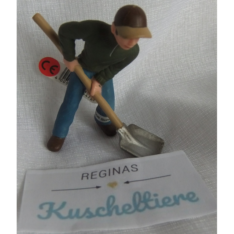 Schleich - Stalljunge mit Schaufel - 13447 - ca. 7 cm groß