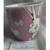 Nici - Tasse Becher - Porzellan - Spring Hase - weiß, rosa - ca. 10 cm hoch und ca. 9,5 cm Durchmesser