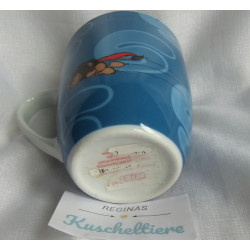 Nici - Tasse Becher - Porzellan - Löwe mit Schriftzug Super Papa! - ca. 10 cm hoch und ca. 8,5 cm Durchmesser