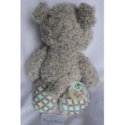 Nici - Plüschtier - Classic Bear Bär - grau mit Rautenmuster Fußsohlen - ca. 35 cm groß - Schlenker