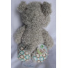 Nici - Plüschtier - Classic Bear Bär - grau mit Rautenmuster Fußsohlen - ca. 35 cm groß - Schlenker