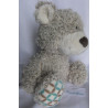 Nici - Plüschtier - Classic Bear Bär - grau mit Rautenmuster Fußsohlen - ca. 35 cm groß - Schlenker