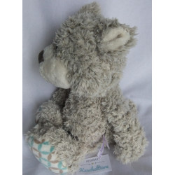 Nici - Plüschtier - Classic Bear Bär - grau mit Rautenmuster Fußsohlen - ca. 35 cm groß - Schlenker