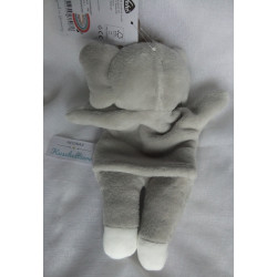 Fehn - DM - Boutique Collection Handpuppe Elefant - grau, weiß - ca. 30 cm lang