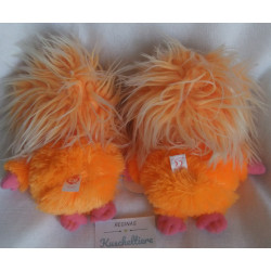 Ty - zwei Plüschtiere - Frizzys - Monster Plopsy - orange - ca. 20 cm groß