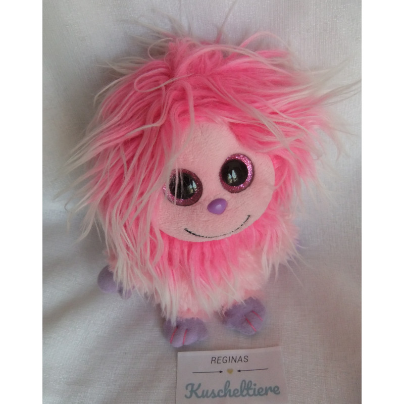 Ty - Plüschtier - Frizzys - Monster Kink - rosa - ca. 15 cm groß